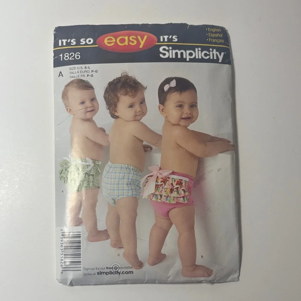 Simplicity Diaper Covers Patterns 1826